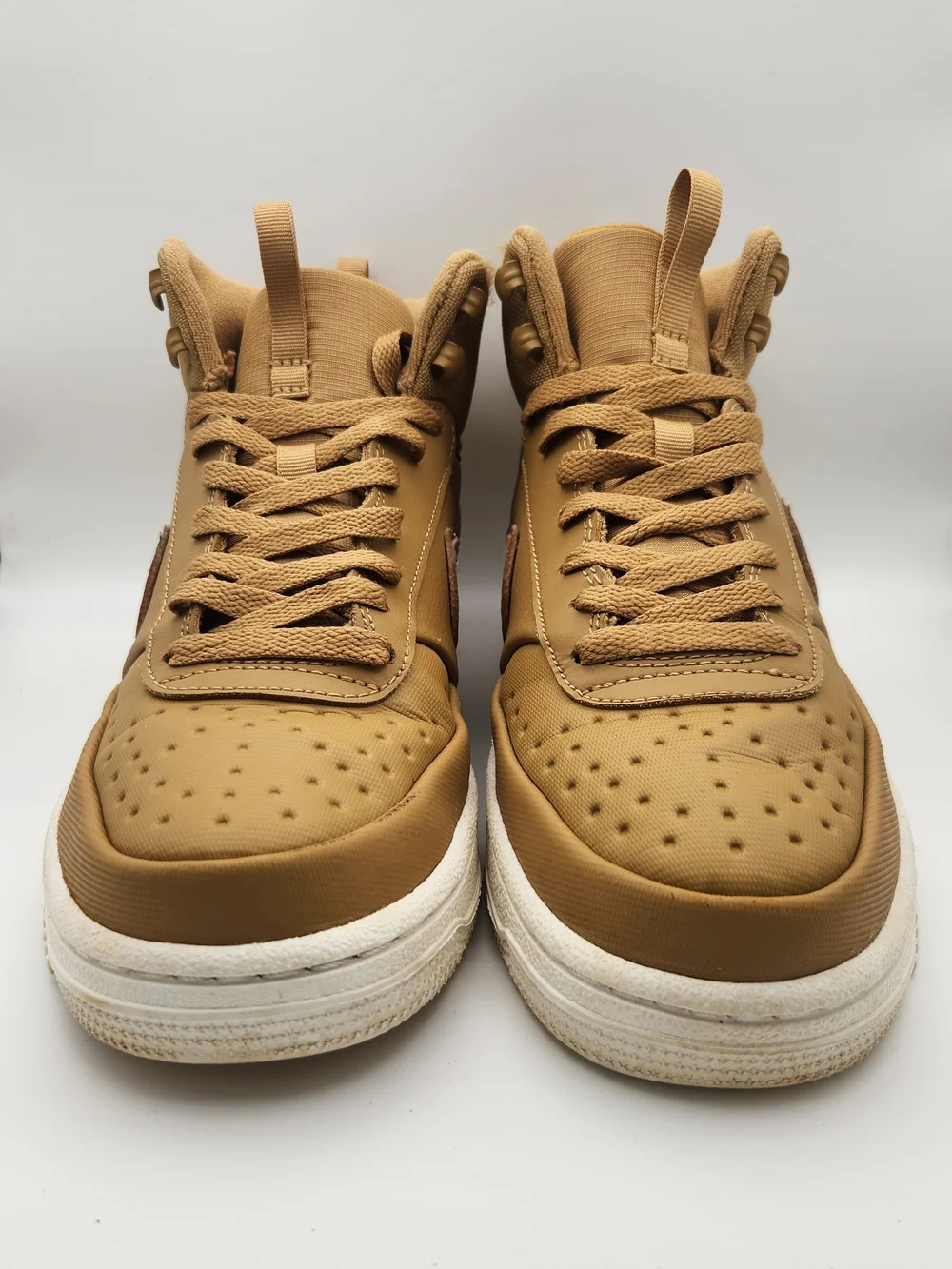 Size 8 - Nike Court Vision Winter Mid Elemental Gold